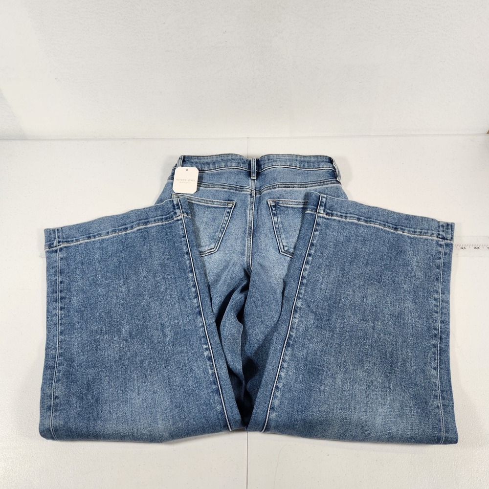 Altar'd State Womens Wide Leg High Rise Patch Pocket Jeans Blue 28 HD9269-MD - Picture 2 of 10
